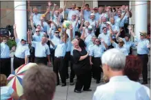  ?? FILE PHOTO ?? The Racing City Chorus performs on Broadway in Saratoga Springs.