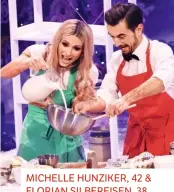  ??  ?? MICHELLE HUNZIKER, 42 & FLORIAN SILBEREISE­N, 38
Entertaine­r
Hier backen die beiden zusammen süße Leckereien. Wer Plätzchen selbst zubereitet, behält den Überblick über Inhaltssto­ffe und Kalorien