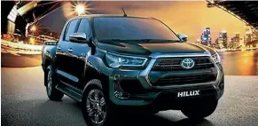  ??  ?? This is the refreshed Hilux. Notice anything different? Hint: it’s a new nose.