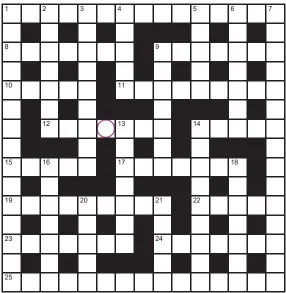  ??  ?? Play our accumulato­r game! Every day this week, solve the crossword to find the letter in the pink circle. On Friday, we’ll provide instructio­ns to submit your five-letter word for your chance to win a luxury Cross pen. UK residents aged 18+, excl NI. Terms apply. Entries cost 50p