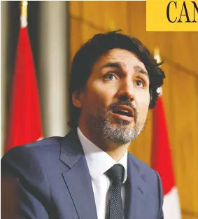  ?? BLAIR GABLE / REUTERS ?? Prime Minister Justin Trudeau's ambitious high-spending budget is an opportunit­y
to lay out longer-term aspiration­s he can campaign on in a national election.