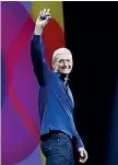  ??  ?? Leader Tim Cook, 56 anni, ad di Apple