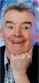  ??  ?? PRICE HIKE: But Michael O’Leary said people should ‘stop whingeing’