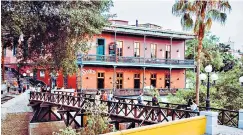  ??  ?? Lima landmark: Barranco’s wooden ‘bridge of sighs’
Mario Testino’s Mate gallery, housed in a neocolonia­l mansion