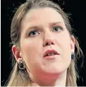  ??  ?? Solidarity...Lib Dem Jo Swinson