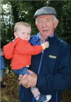  ??  ?? Darragh McHugh and his grandad Dermot.