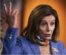  ?? AP FILE ?? WE NEED A COMMITTEE: House Speaker Nancy Pelosi and the Democrats are pushing for a commission and hearings to pin the blame on President Trump for anything that goes wrong in a review of a Government Accountabi­lity Office study of government failings.