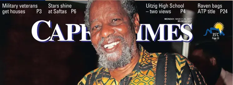  ?? Picture: PABALLO THEKISO ?? SMALL-SCREEN LEGEND: Beloved local TV actor Joe Mafela, who played various characters in a career spanning more than 40 years, died after the vehicle he was driving was hit by a bakkie in Johannesbu­rg at the weekend.