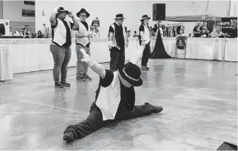  ?? Suzanne Garofalo / Staff ?? Zach Hatcher performs in the Down Syndrome Associatio­n of Houston’s tribute to Michael Jackson at Abilities Expo Houston earlier this month.