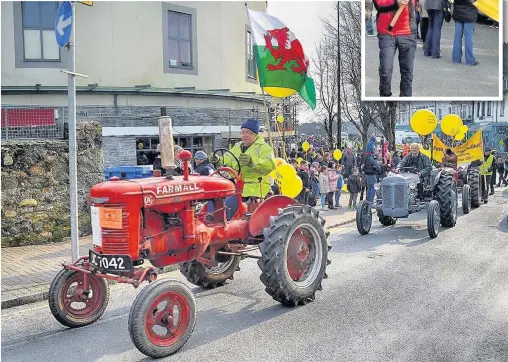  ??  ?? This year’s St David’s Day parade at Pwllheli will be staged on Saturday February 25