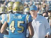  ?? Luis Sinco Los Angeles Times ?? UCLA COACH Jim Mora says the Bruins appear to be better equipped to handle Stanford this season.