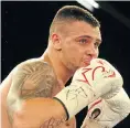  ??  ?? Kevin Lerena plans to be a unified world champion by the age of 30.