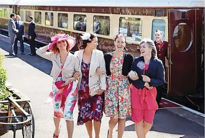  ?? ?? Passengers enjoying a trip aboard the Northern Belle, which will continue to serve holidaymak­ers on Friday