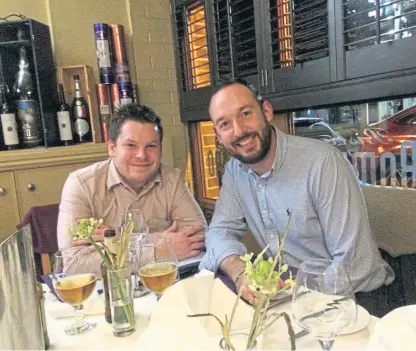  ??  ?? Jack Allardyce, right, with his brother Danny who was killed in a road accident in Leven on Friday.