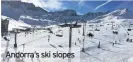  ??  ?? Andorra’s ski slopes