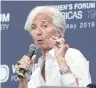  ?? EFE ?? Christine Lagarde, directora.