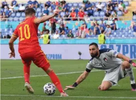  ?? AFP ?? Gianluigi Donnarumma ha sido una muralla con Italia.