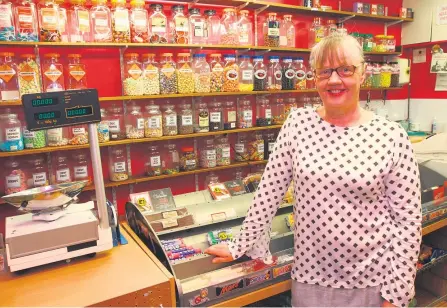  ??  ?? Owner Betty Hannan in The Sweetie Shop.