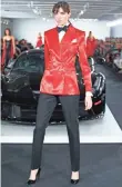  ?? KATHY WILLENS, AP ?? Ralph Lauren drove home a Bond-inspired tailored look.