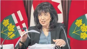  ?? FRANK GUNN THE CANADIAN PRESS ?? Bonnie Lysyk, Ontario’s auditor general, has catalogued all the bad things Ontario does, writes Martin Regg Cohn. Will any good come of it?