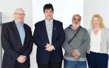  ??  ?? State election candidates for Narracan at Friday’s ballot paper draw (from left) sitting Member for Narracan Gary Blackwood, Australian Greens candidate Will Horsntra, independen­t Carlo Ierfone and ALP candidate Christine Maxfield. Guss Lambden was not present at the draw.