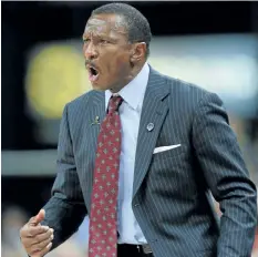  ?? R. BRENT SMITH/ THE ASSOCIATED PRESS ?? Toronto coach Dwane Casey gave his team an earful after another third- quarter collapse in the Raptors’ 126- 113 win over the Charlotte Hornets on Wednesday.