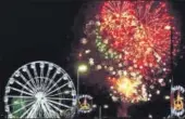  ?? REUTERS FILE ?? Fireworks explode near the Wheel of Light in Leicester during Diwali celebratio­ns of 2015.