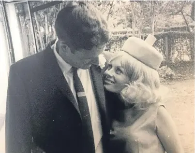  ??  ?? An old photograph of Margaret McLagan Milton with a man who was possibly her husband, and top right, the story in The Courier.