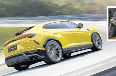  ??  ?? LEFT Power for the Urus initially comes from a 650hp twinturbo V8.