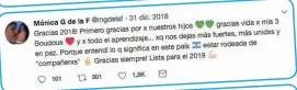  ??  ?? García de la Fuente no da notas y elige su Twitter para comunicars­e. Allí le mandó un mensaje de aliento a Boudou cuando fue detenido, saludó por fin de año y discutió con aquellos que le reprocharo­n el accionar de su marido.