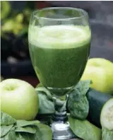  ??  ?? Medical experts question whether drinking your veggies is a good idea.