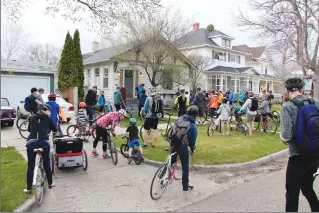  ?? Submitted photo by Kevin MacLean ?? The third annual Jane’s Ride took place in May. The event was a family-friendly ride through Lethbridge history, suitable for cyclists of all ages and abilities.