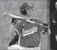  ?? MARK HUMPHREY ENTERPRISE-LEADER ?? Farmington freshman Tyler Gregg batted .400 with 30 hits, 12 doubles, 20 RBIs and 2 home runs. As a pitcher Gregg was 3-1 with a 1.20 ERA. He had 30 strikeouts with only five walks.