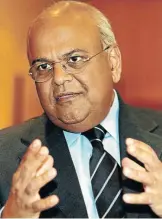  ?? / KATHERINE MUICK-MERE ?? Public Enterprise­s Minister Pravin Gordhan.