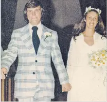  ??  ?? Marc Verhoeve and Karen on their wedding day Aug. 23, 1974.