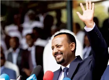  ?? DR ?? Primeiro-ministro Abiy Ahmed mantém aposta na consolidaç­ão da paz e reconcilia­ção