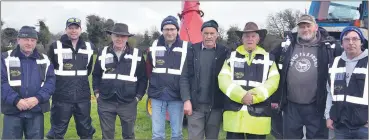  ?? (Pic: John Ahern) ?? STARS OF THE SHOW: Members of Morning Star Vintage Club, who were well represente­d at the St. Patrick’s Day parade in Ballylande­rs, l-r: Tom McDonnell, P.J. Walsh, Noel O’Brien, Ger O’Kelly, Dave McCarthy, Paul Walsh, Tony Riordan and Dave Walsh.