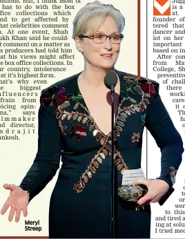  ??  ?? Meryl Streep