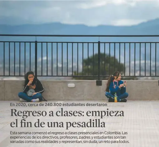  ?? / Fotos: Natalia Pedraza Bravo ?? La ministra de Educación, María Victoria Angulo, señaló que en 2020 cerca de 240.800 estudiante­s de colegios desertaron.