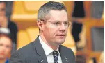  ??  ?? Derek Mackay has been briefed on Michelin.