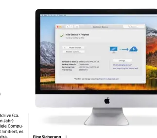  ??  ?? Eine Sicherung in der Cloud verursacht Kosten, macht Ihre Daten aber noch ein Stück sicherer.