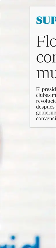  ?? EP ?? Sueño americano
Desde el curso 2000, ha presidido al Madrid en dos etapas y siempre ha tenido la idea de trasladar el concepto del deporte estadounid­ense y su negocio a Europa