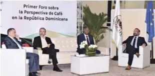  ?? CORTESÍA DE INDOCAFÉ ?? Representa­ntes de Indocafé, el Ministerio de Agricultur­a y otras entidades.