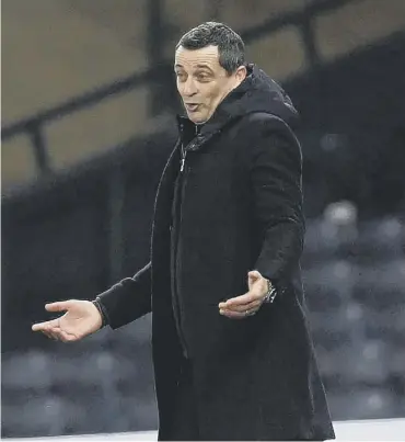  ??  ?? 0 Hibs manager Jack Ross hopes more can be done to accommodat­e fans at the Scottish Cup final