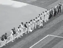  ?? Ezra Shaw / Getty Images ?? More than a year removed from the fallout of the sign-stealing scandal, the Astros are hearing it from opposing fans.