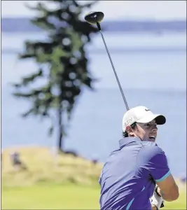  ?? TED S. WARREN / ASSOCIATED PRESS ?? Rory McIlroy was pleased with his ball-striking in Saturday’s third round of the U.S. Open, but said he “turned a 65 into a 70” by missing several makable putts on the uneven Chambers Bay greens.