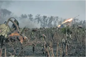  ?? ?? Bakhmut in the Donetsk region has become a byword for heavy shelling and relentless attacks.