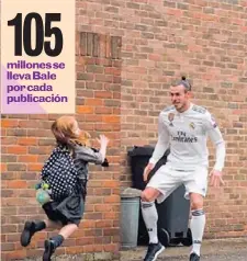  ??  ?? Bale es el otro merengue que está entre los 10 mejor pagados.