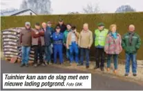  ?? Foto GNK ?? Tuinhier kan aan de slag met een nieuwe lading potgrond.