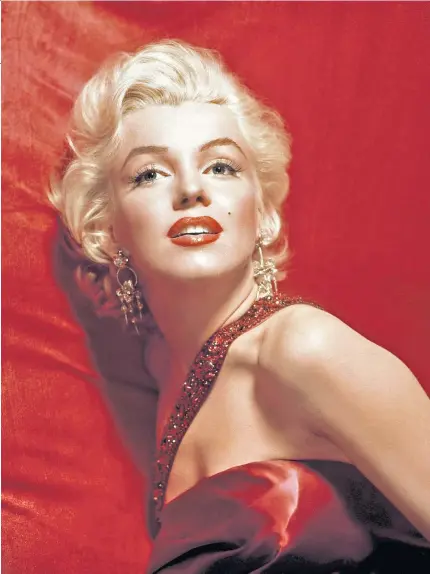  ??  ?? ‘There had to be tiny molecules lurking’: Marilyn Monroe in 1953